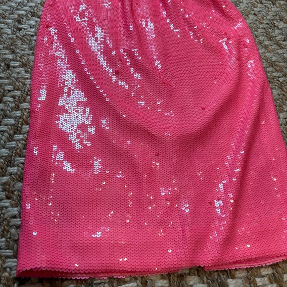 Jcrew hot pink sequin skirt - Picture 2 of 6